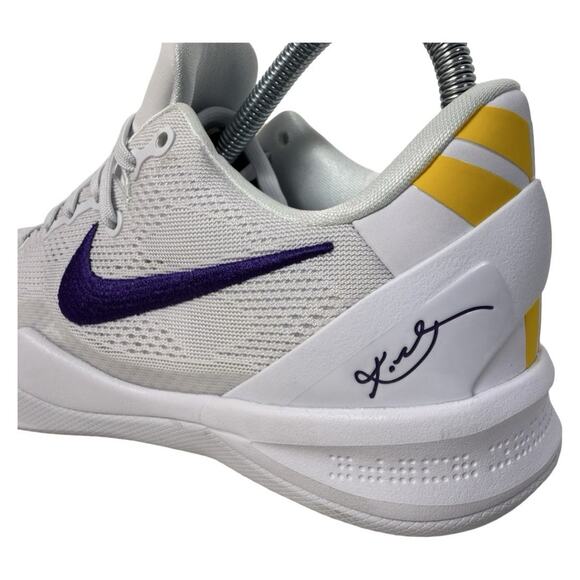Nike Kobe 8 Protro Lakers Home Sneakers HF9550-100 Men's Size 6.5 - Picture 11 of 13
